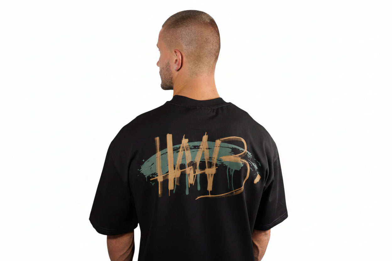 T-Shirt Schwarz streetart