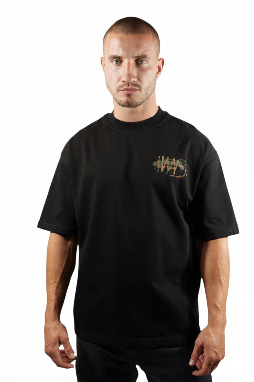 T-Shirt Schwarz streetart