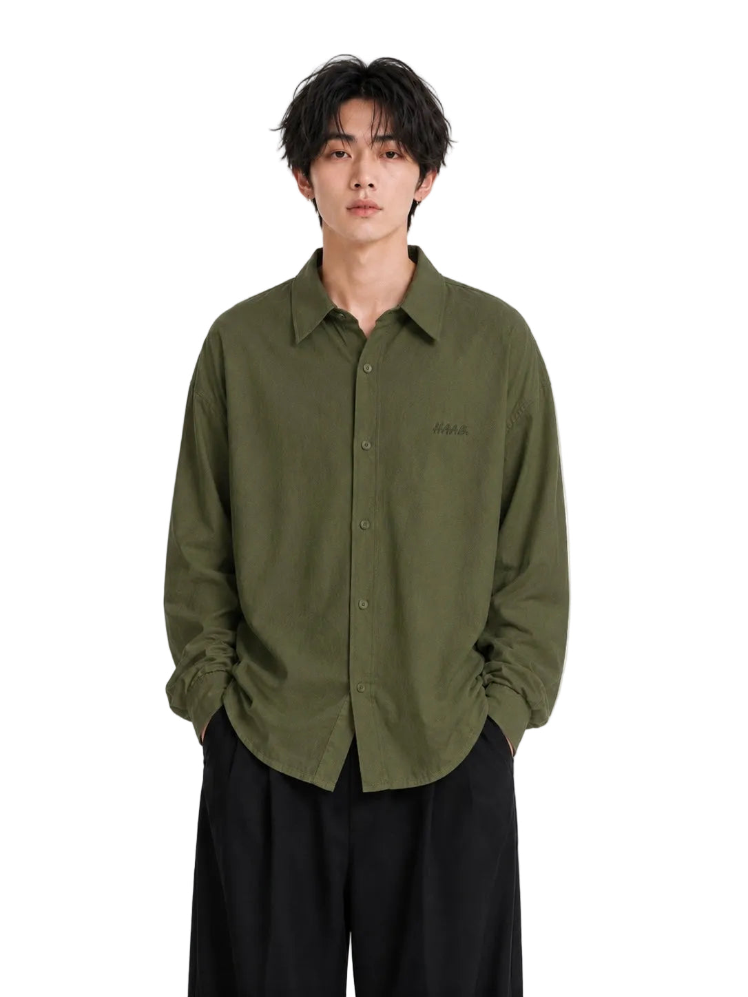 🇯🇵Tokyo Relaxed Shirt - army green