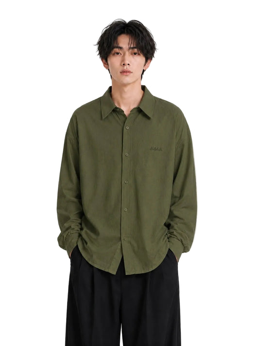 🇯🇵Tokyo Relaxed Shirt - army green